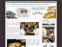 Tablet Screenshot of daveanddeesmushrooms.com